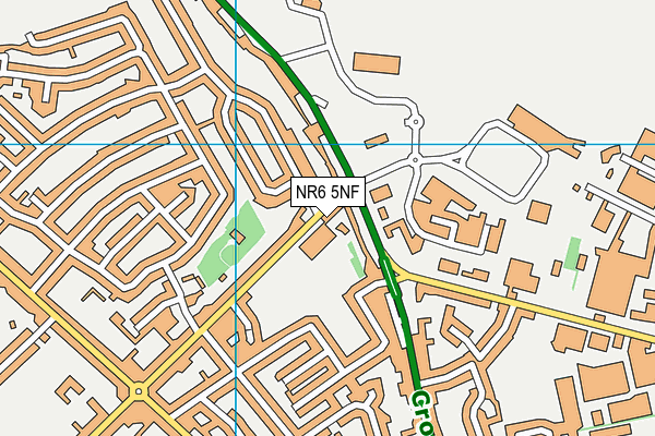 NR6 5NF map - OS VectorMap District (Ordnance Survey)