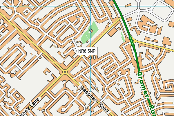 NR6 5NP map - OS VectorMap District (Ordnance Survey)