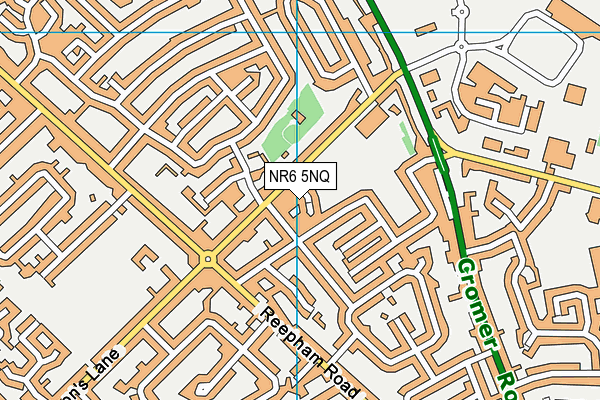 NR6 5NQ map - OS VectorMap District (Ordnance Survey)