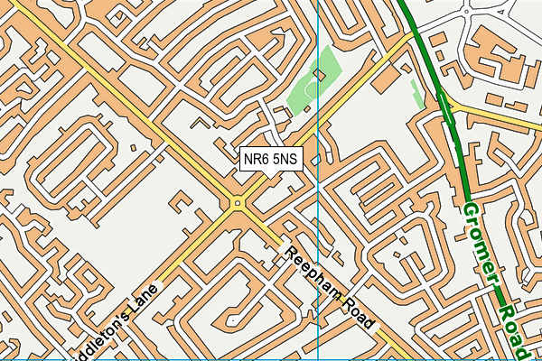 NR6 5NS map - OS VectorMap District (Ordnance Survey)