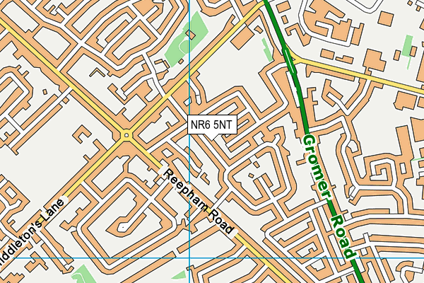 NR6 5NT map - OS VectorMap District (Ordnance Survey)