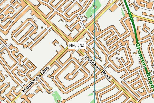 NR6 5NZ map - OS VectorMap District (Ordnance Survey)