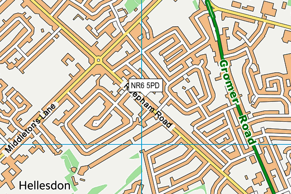 NR6 5PD map - OS VectorMap District (Ordnance Survey)