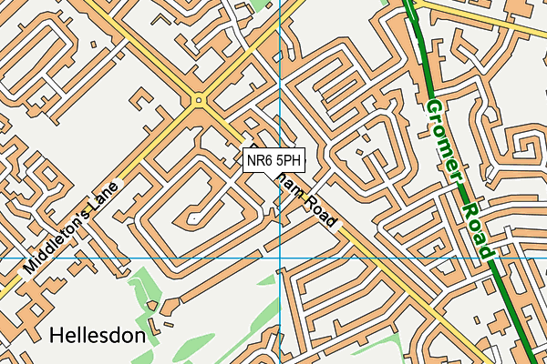 NR6 5PH map - OS VectorMap District (Ordnance Survey)