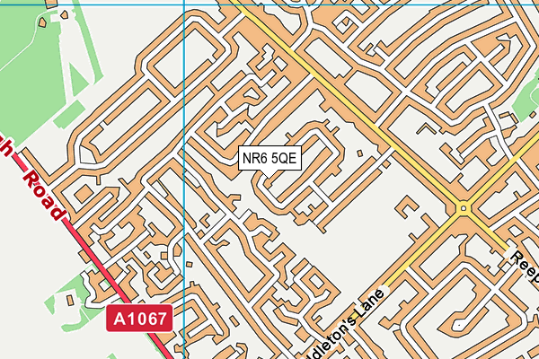 NR6 5QE map - OS VectorMap District (Ordnance Survey)