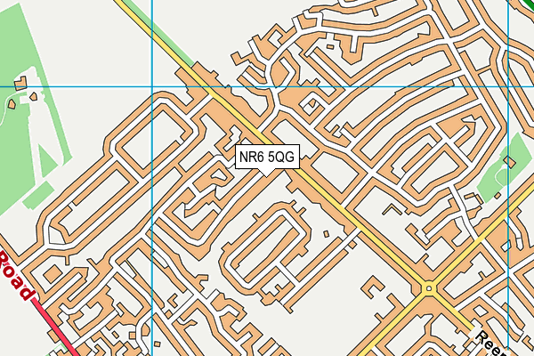 NR6 5QG map - OS VectorMap District (Ordnance Survey)