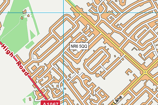 NR6 5QQ map - OS VectorMap District (Ordnance Survey)