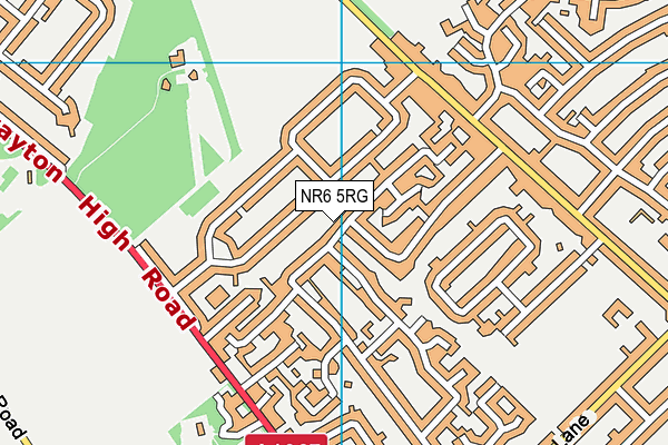 NR6 5RG map - OS VectorMap District (Ordnance Survey)