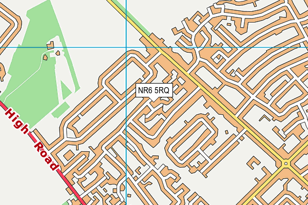NR6 5RQ map - OS VectorMap District (Ordnance Survey)