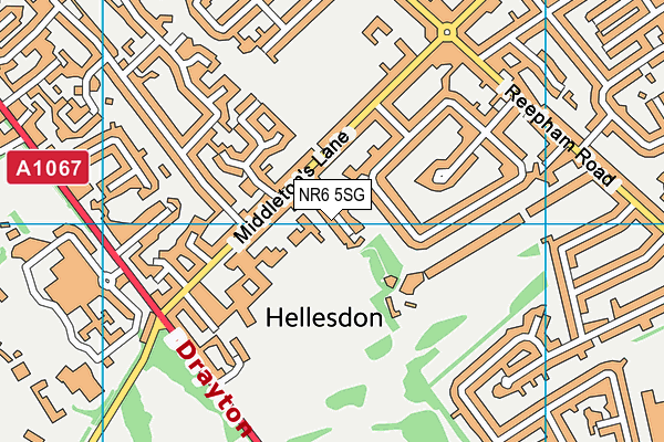 NR6 5SG map - OS VectorMap District (Ordnance Survey)