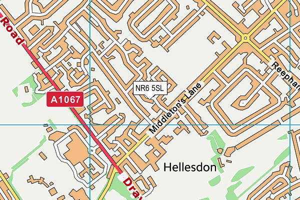 NR6 5SL map - OS VectorMap District (Ordnance Survey)