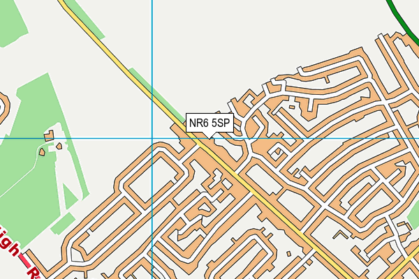 NR6 5SP map - OS VectorMap District (Ordnance Survey)