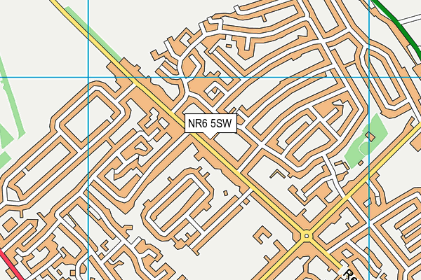 NR6 5SW map - OS VectorMap District (Ordnance Survey)