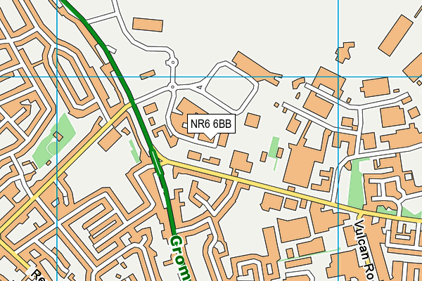 NR6 6BB map - OS VectorMap District (Ordnance Survey)