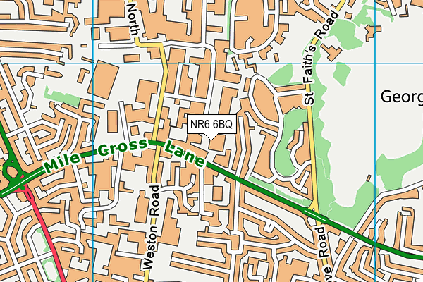 NR6 6BQ map - OS VectorMap District (Ordnance Survey)