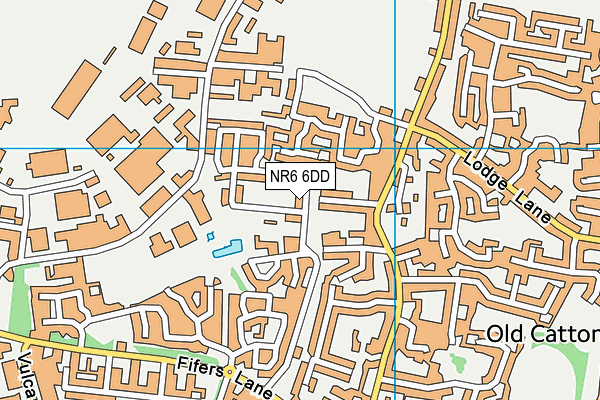 NR6 6DD map - OS VectorMap District (Ordnance Survey)