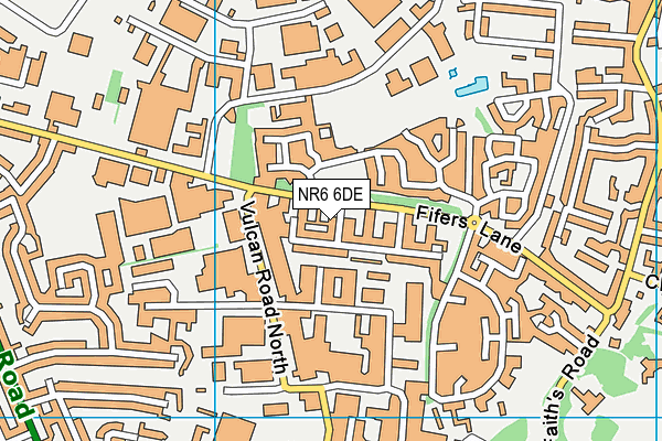 NR6 6DE map - OS VectorMap District (Ordnance Survey)