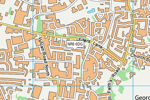 NR6 6DG map - OS VectorMap District (Ordnance Survey)