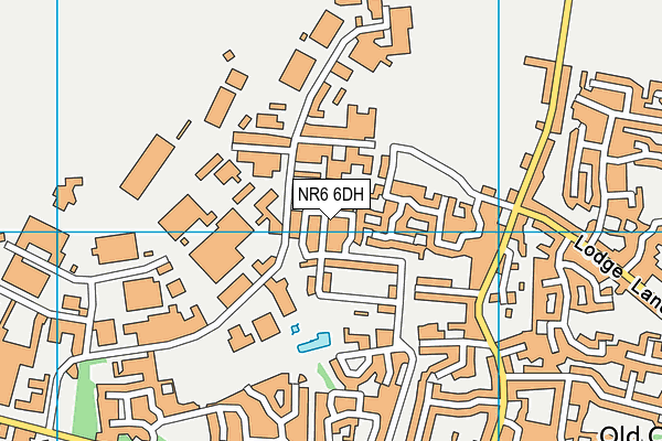 NR6 6DH map - OS VectorMap District (Ordnance Survey)