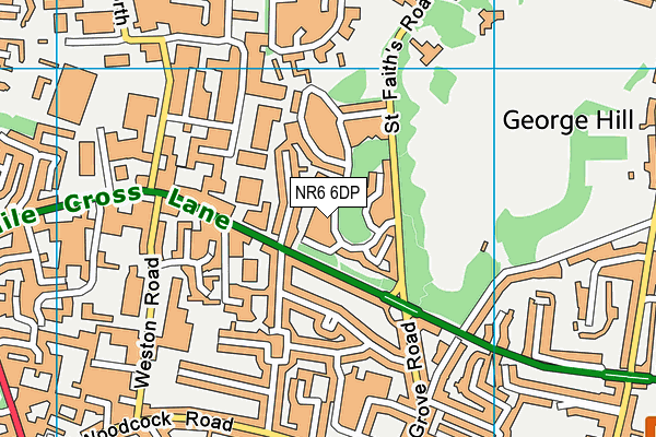 NR6 6DP map - OS VectorMap District (Ordnance Survey)