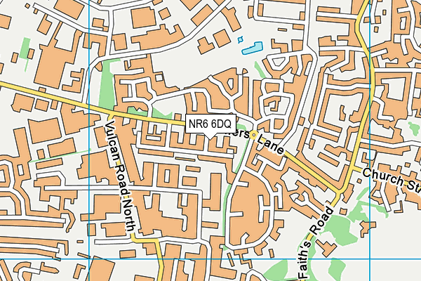 NR6 6DQ map - OS VectorMap District (Ordnance Survey)