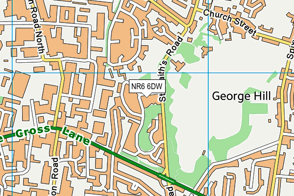 NR6 6DW map - OS VectorMap District (Ordnance Survey)