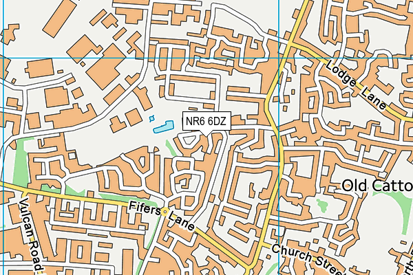 NR6 6DZ map - OS VectorMap District (Ordnance Survey)