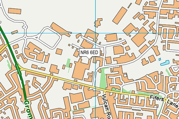 NR6 6ED map - OS VectorMap District (Ordnance Survey)