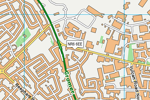 NR6 6EE map - OS VectorMap District (Ordnance Survey)