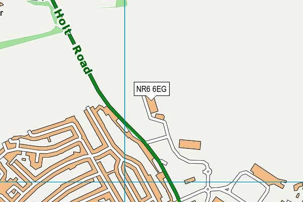 NR6 6EG map - OS VectorMap District (Ordnance Survey)