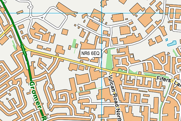 NR6 6EQ map - OS VectorMap District (Ordnance Survey)