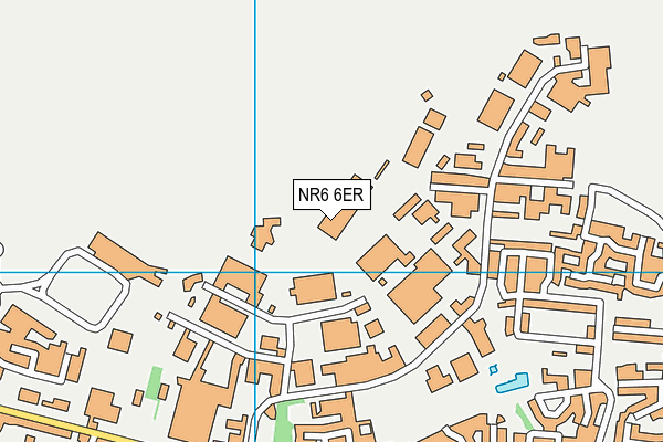 NR6 6ER map - OS VectorMap District (Ordnance Survey)