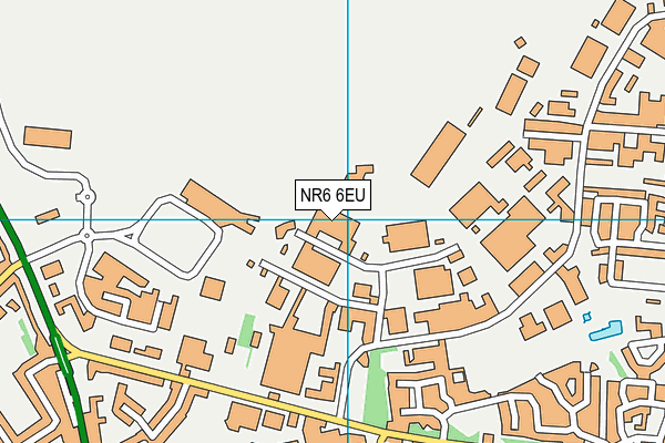 NR6 6EU map - OS VectorMap District (Ordnance Survey)