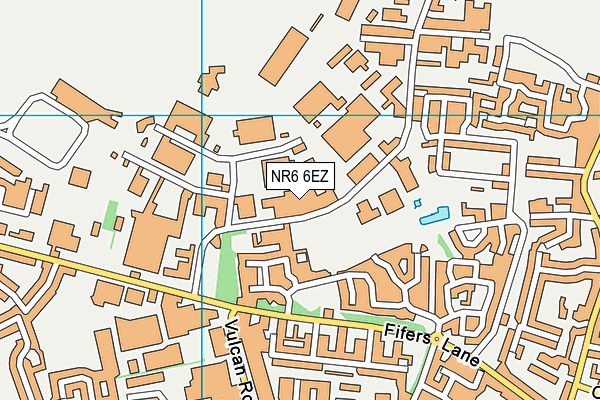 NR6 6EZ map - OS VectorMap District (Ordnance Survey)