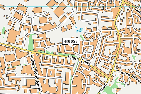 NR6 6GB map - OS VectorMap District (Ordnance Survey)