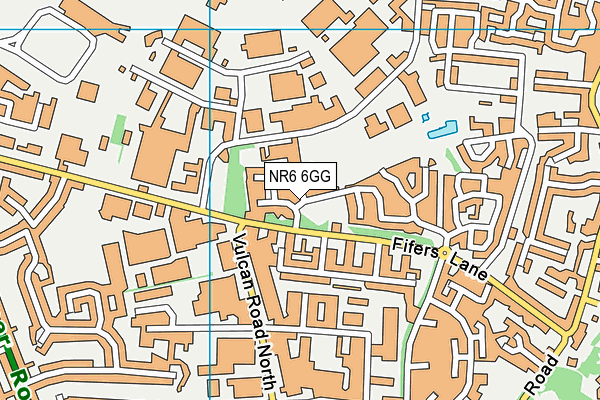 NR6 6GG map - OS VectorMap District (Ordnance Survey)