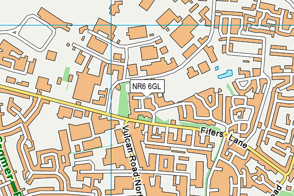 NR6 6GL map - OS VectorMap District (Ordnance Survey)