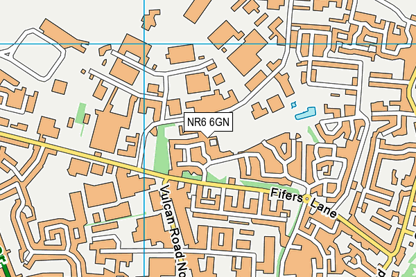 NR6 6GN map - OS VectorMap District (Ordnance Survey)