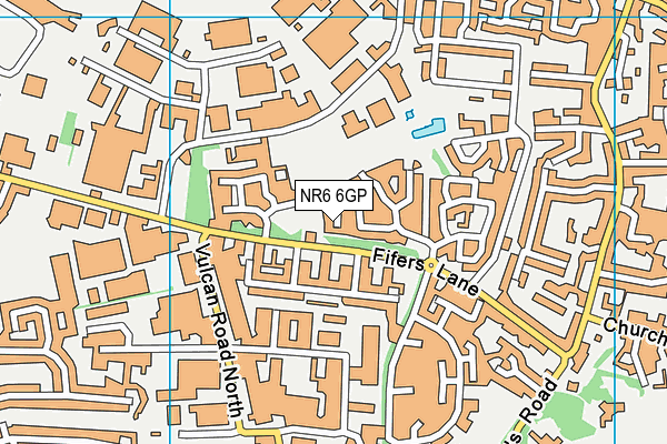 NR6 6GP map - OS VectorMap District (Ordnance Survey)