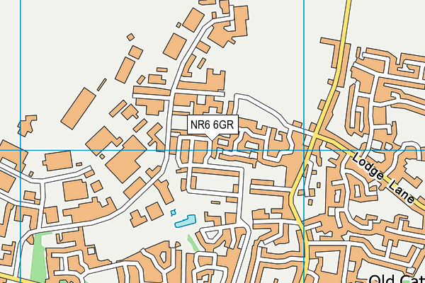 NR6 6GR map - OS VectorMap District (Ordnance Survey)