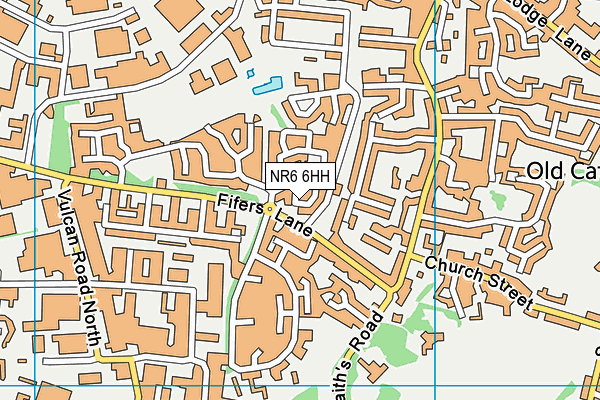 NR6 6HH map - OS VectorMap District (Ordnance Survey)