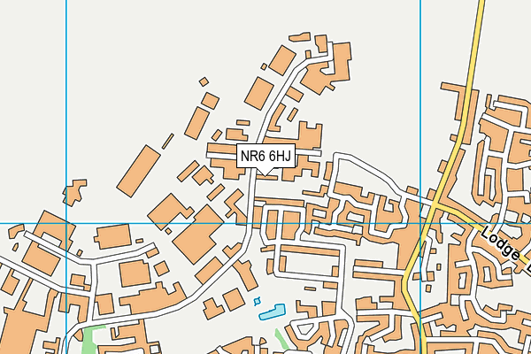 NR6 6HJ map - OS VectorMap District (Ordnance Survey)