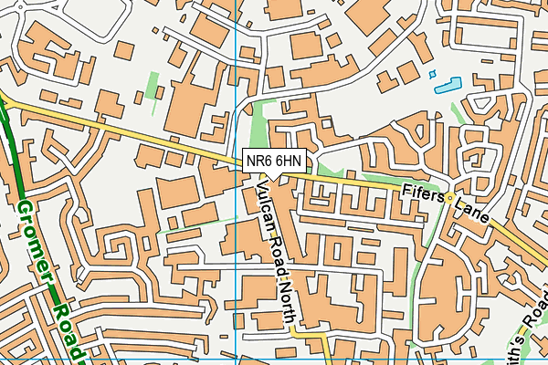 NR6 6HN map - OS VectorMap District (Ordnance Survey)