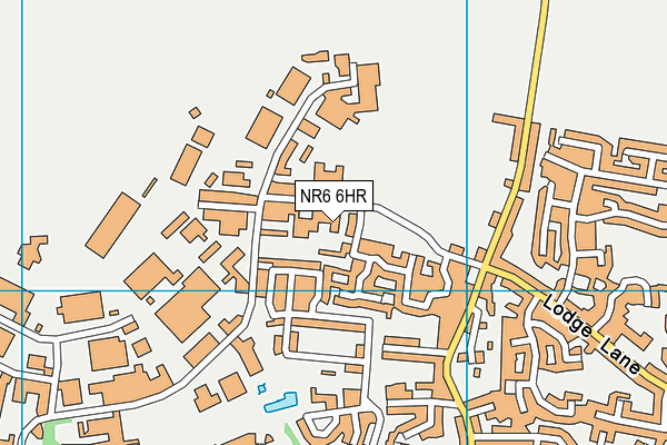 NR6 6HR map - OS VectorMap District (Ordnance Survey)