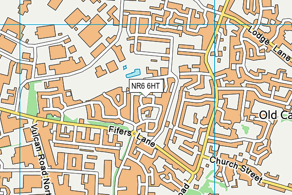 NR6 6HT map - OS VectorMap District (Ordnance Survey)