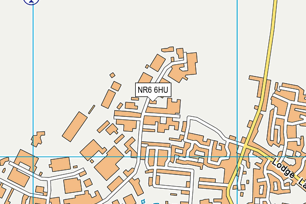 NR6 6HU map - OS VectorMap District (Ordnance Survey)