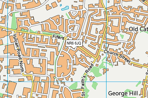 NR6 6JQ map - OS VectorMap District (Ordnance Survey)