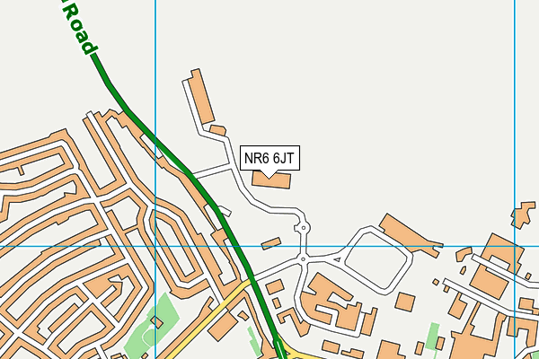 NR6 6JT map - OS VectorMap District (Ordnance Survey)