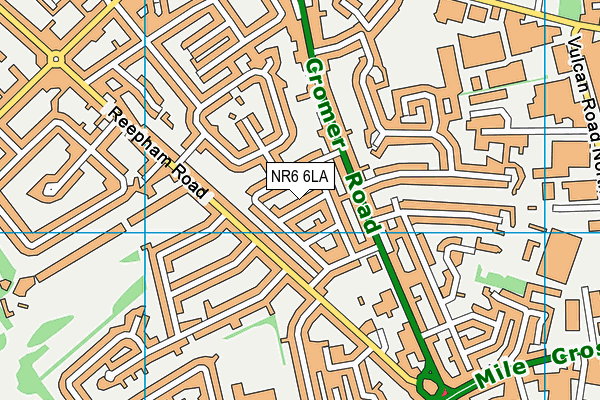 NR6 6LA map - OS VectorMap District (Ordnance Survey)