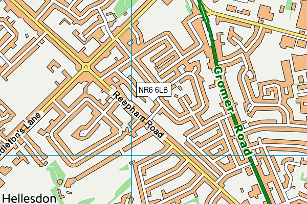 NR6 6LB map - OS VectorMap District (Ordnance Survey)